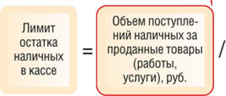 Кто проверяет лимит кассы в году