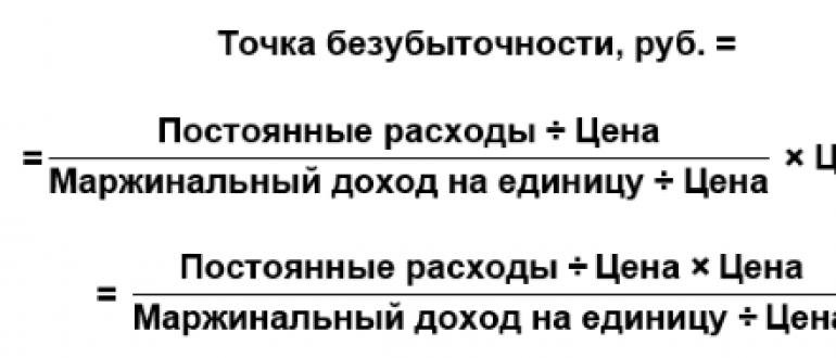 Как рассчитать точку безубыточности: формула и примеры